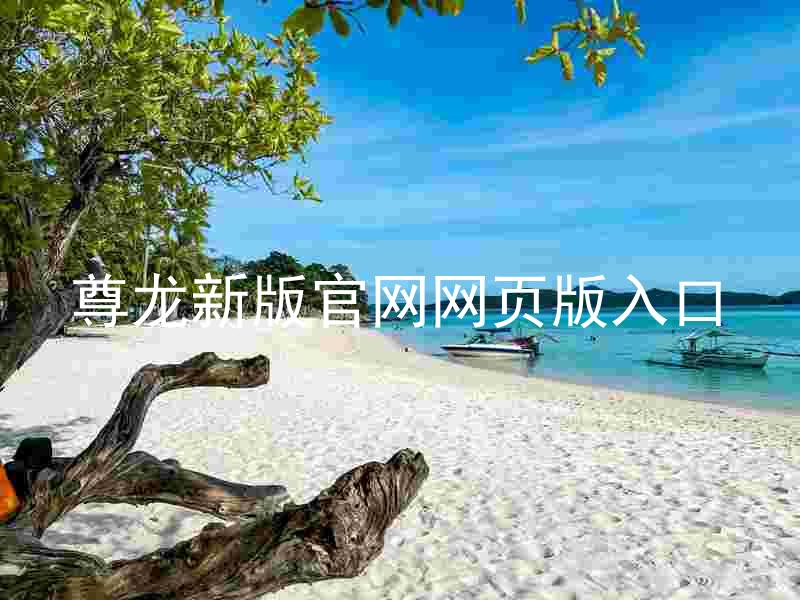 尊龙新版官网网页版入口