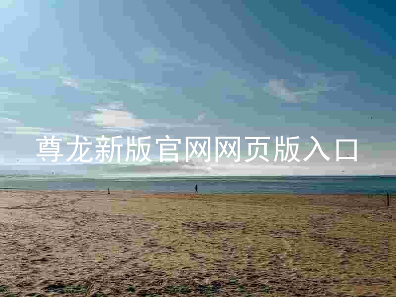 尊龙新版官网网页版入口
